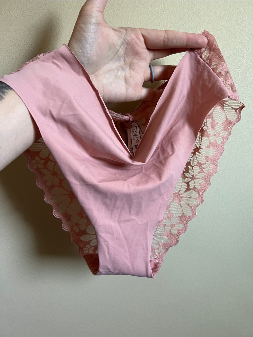 NWT: Victoria’s Secret Pink Lace-Trim Bikini Briefs - Women Intimates